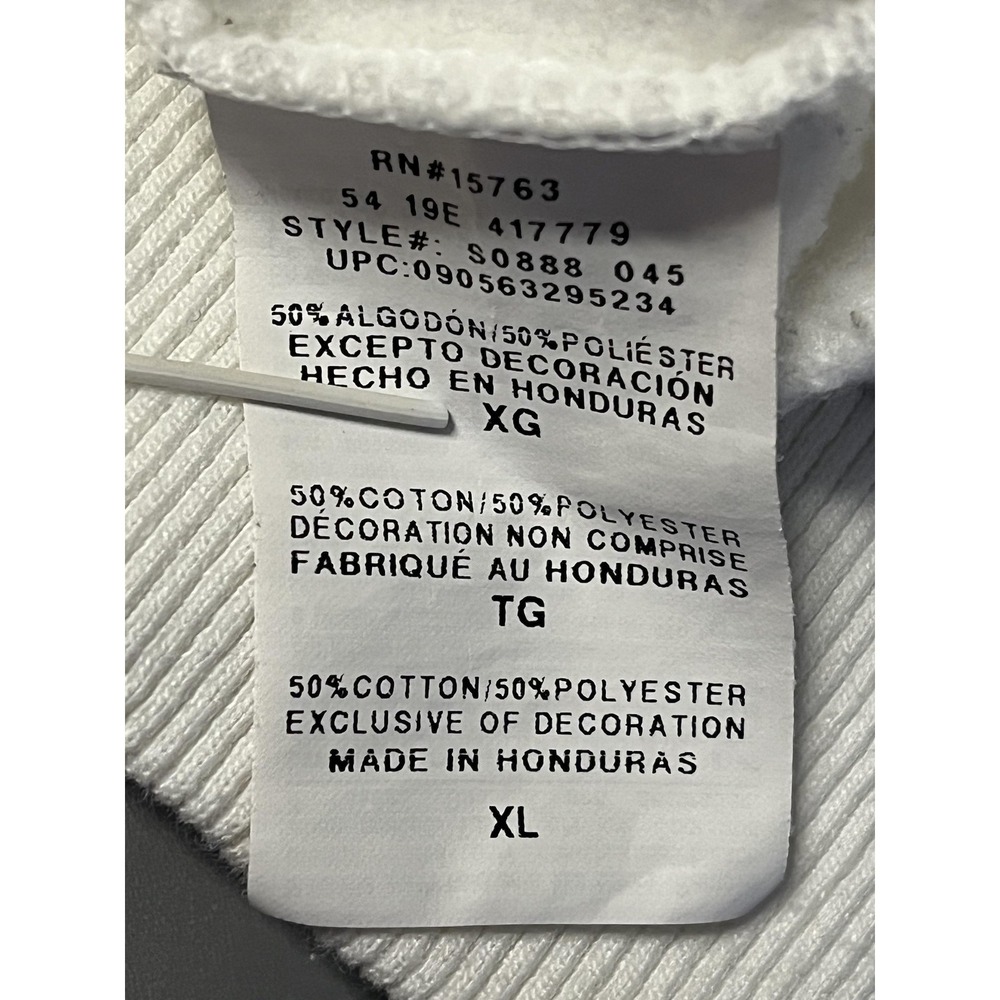 Champion Sweatshirt Mens XL White Crewneck Cartoon MADCAB Franklin Peanuts - Picture 7 of 14